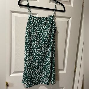 Princess Polly green floral mini dress